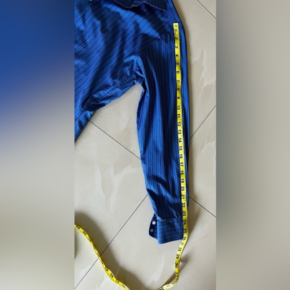 PINK Thomas Pink Jermyn Street London LongSleeves Stripes Shirt Blue 15 1/2x39cm - Picture 10 of 16